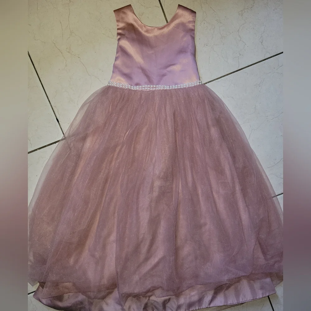 Charming Mauve Kids Formal Dress Size 10